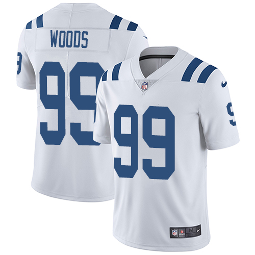 Indianapolis Colts #99 Limited Al Woods White Nike NFL Road Youth Vapor Untouchable jerseys